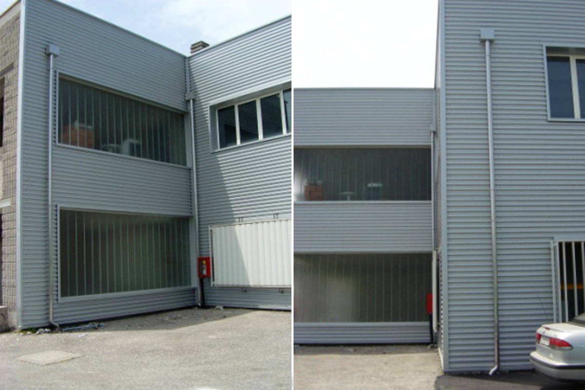 Rova Lattonerie - Rivestimento facciata in alluminio preverniciato Silver ondulato